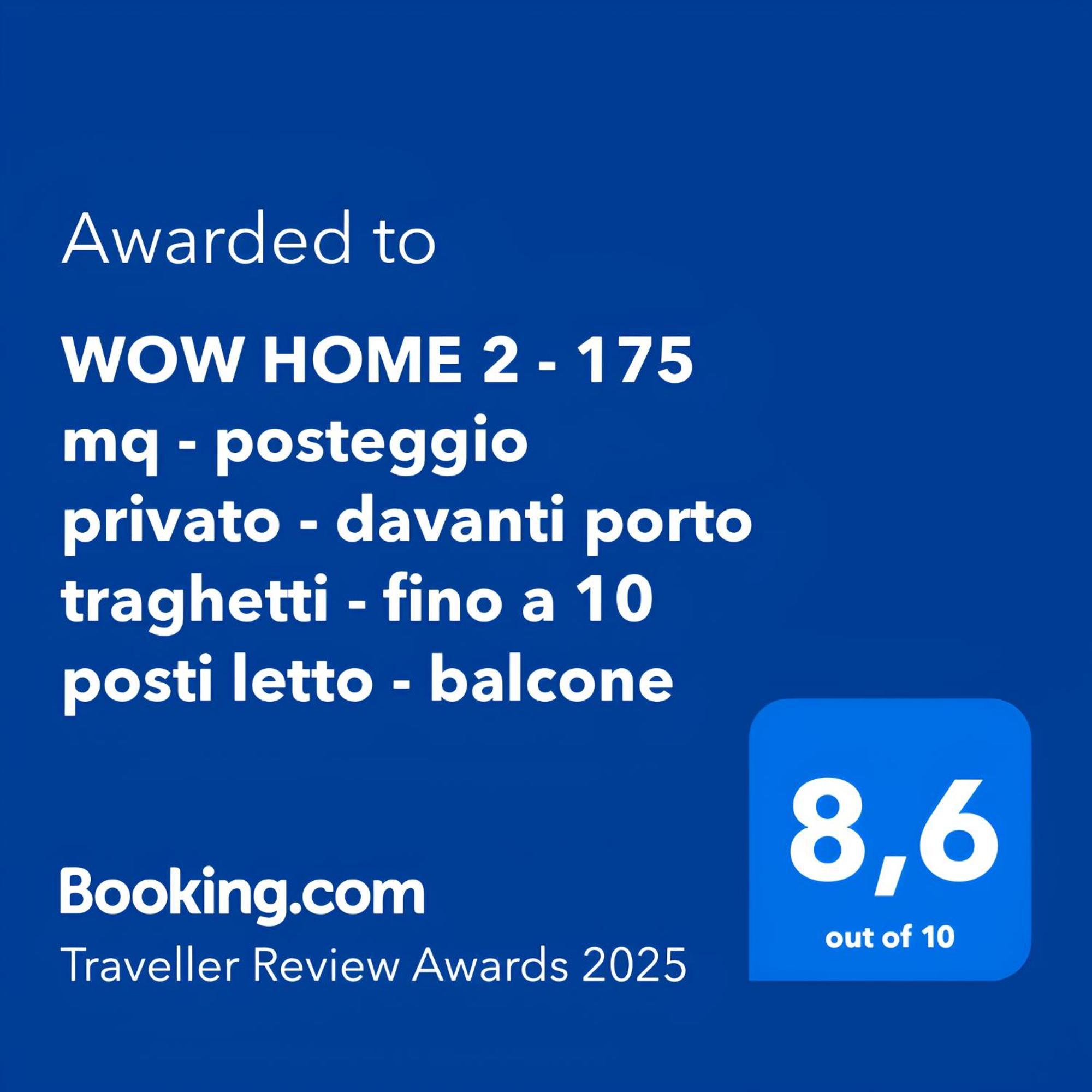 Wow Home 2 - 175 Mq - Posteggio Privato - Davanti Porto Traghetti - Fino A 10 Posti Letto - Balcone Генуя Экстерьер фото